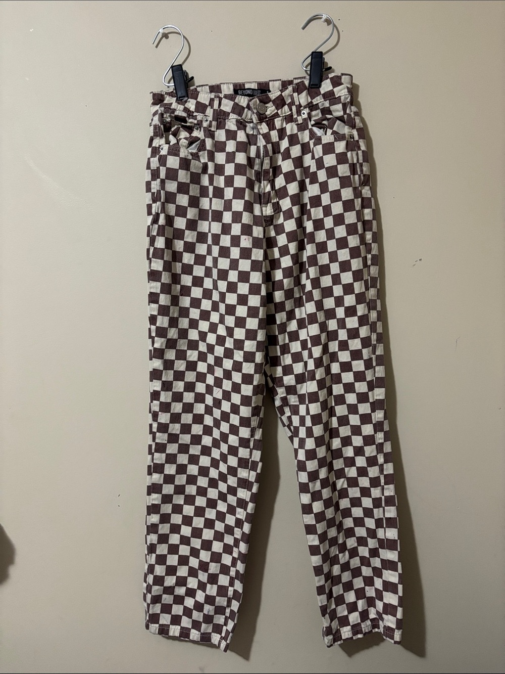 Vibey Checkered Small Skinny Jeans